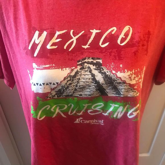 Mexico Cruising Carnival Gilman t-shirt size 2XL Red - Picture 2 of 4